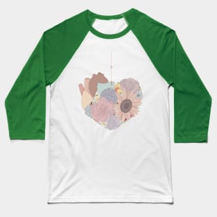 Blooming Heart Baseball T-Shirt